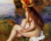 皮埃尔 奥古斯特 雷诺阿 : Nude in a Straw Hat